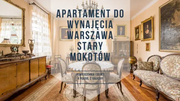 Mieszkanie do wynajęcia Warszawa Mokotów, kamienica 4 pokoje